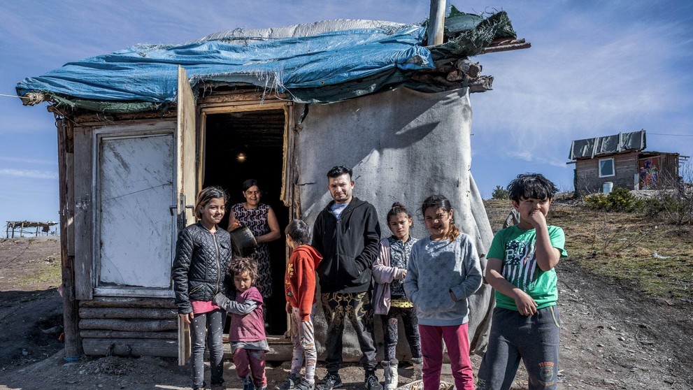 Rómska osada pri Richnave.