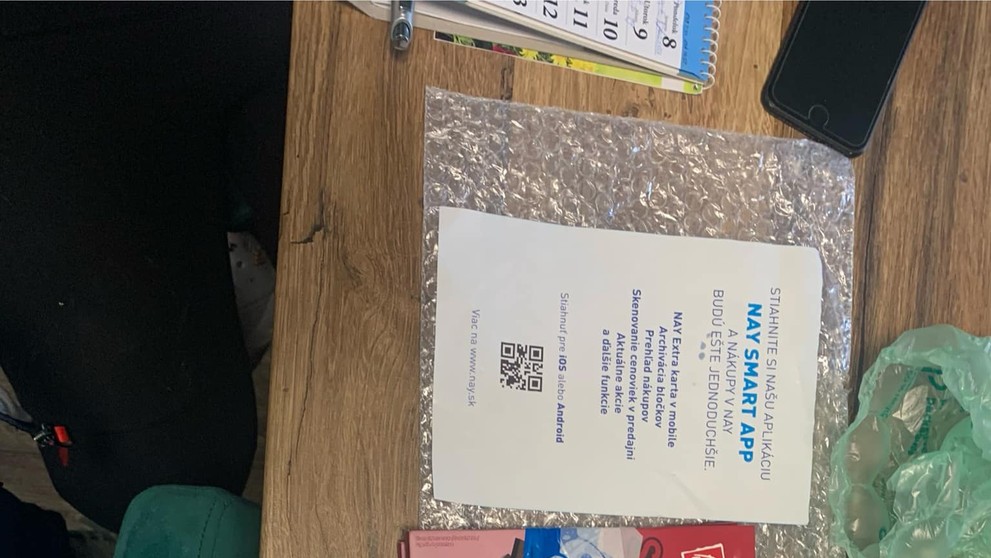 Takto balíček vyzeral.