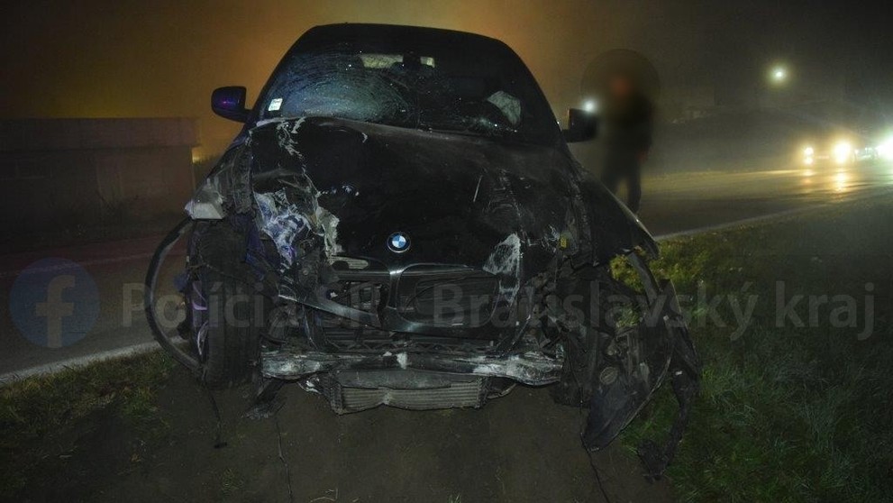 Fotografia z miesta nehody.