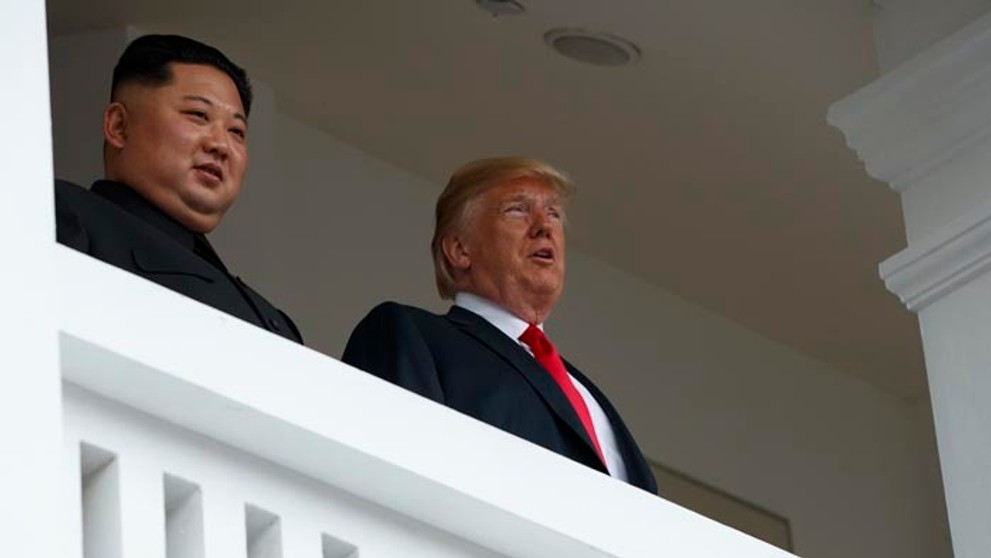 Donald Trump a Kim čong-un.