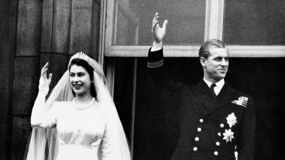 Kráľovná Alžbeta II. a princ Philip