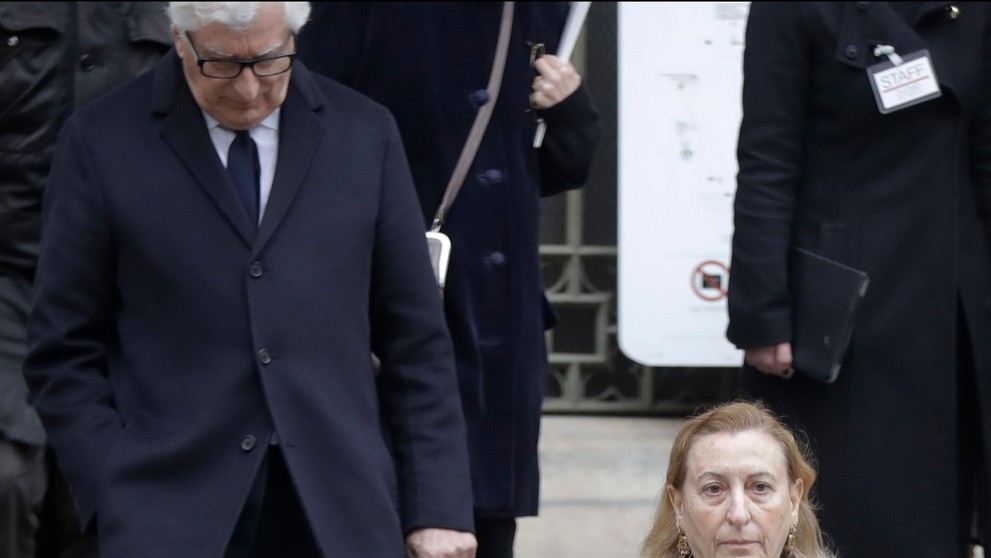 Miuccia Prada a jej manžel. 