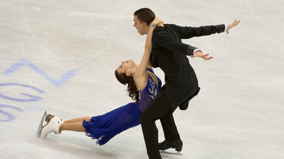 Ruskí reprezentanti v tancoch na ľade Jekaterina Bobrovová a Dmitrij Soloviov na ME.