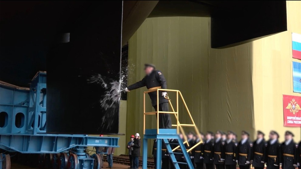 Rusko spustilo na vodu novú jadrovú ponorku Chabarovsk.