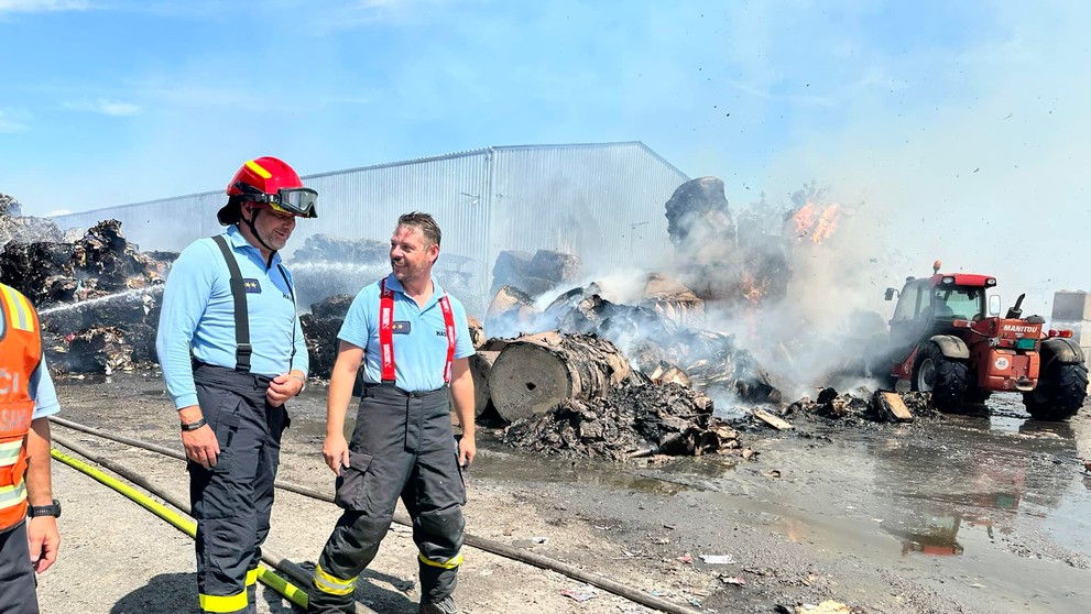 Požiar v Kostolných Kračanoch.