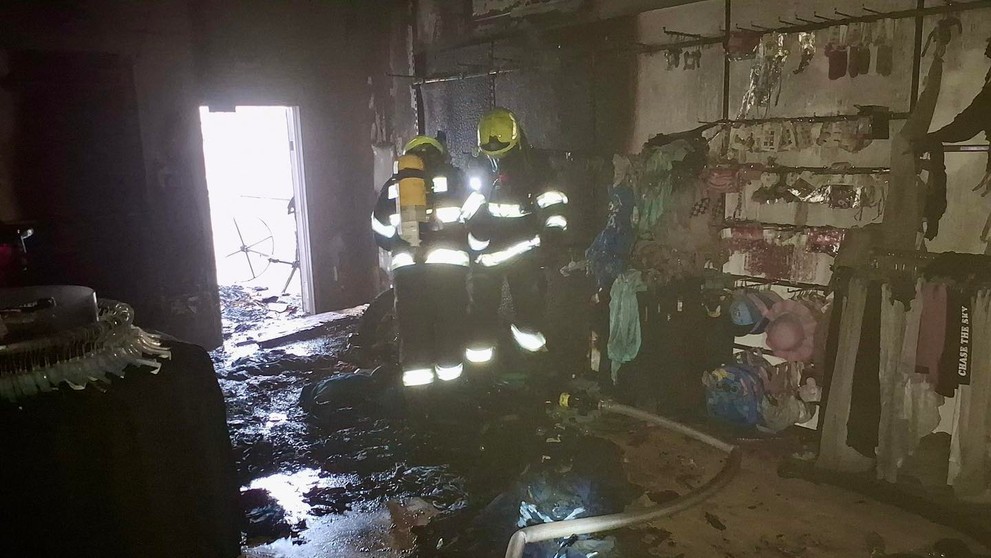 Požiar v obchodnom centre v Žiline.