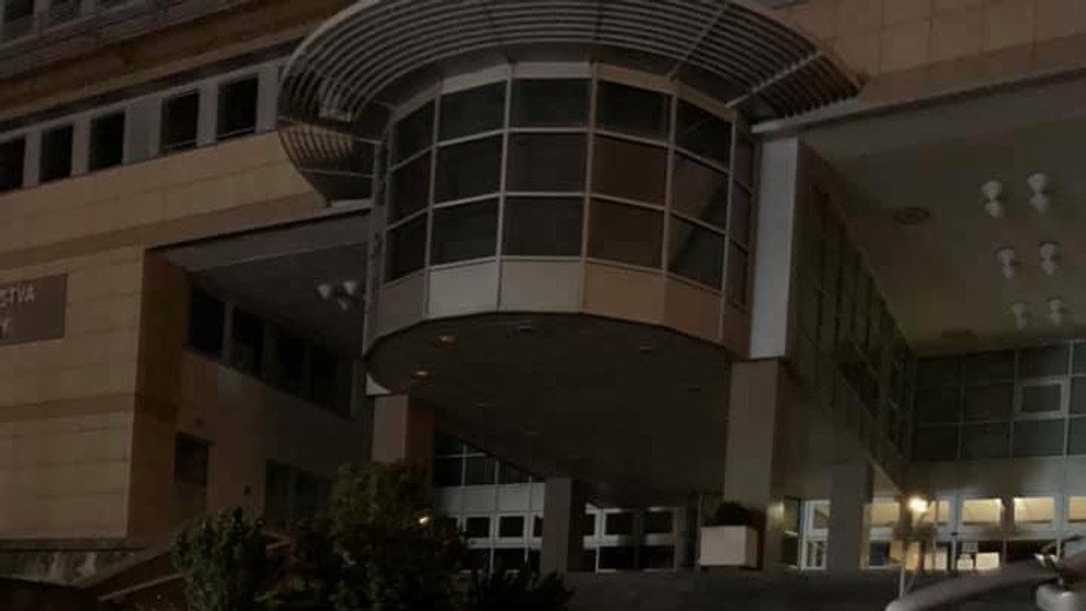 Symbolická reťaz pred ministerstvom zdravotníctva.