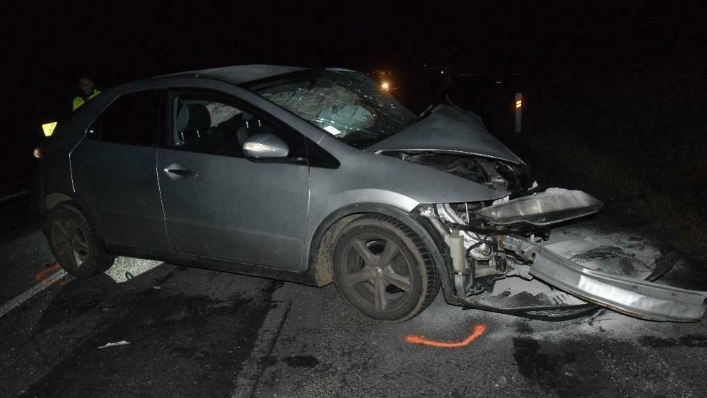 Nehoda pri Rimavskej Sobote.