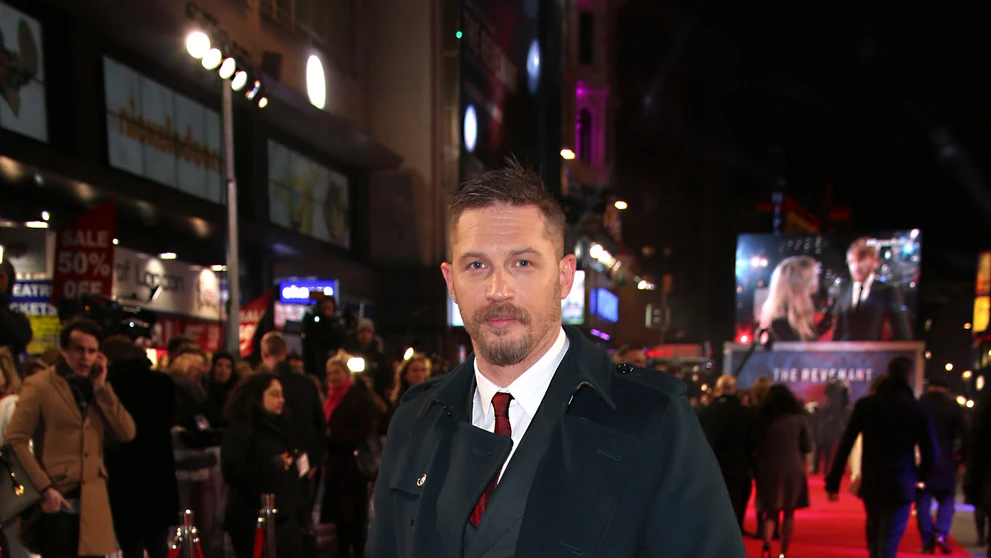 Tom Hardy na premiére snímky The Revenant