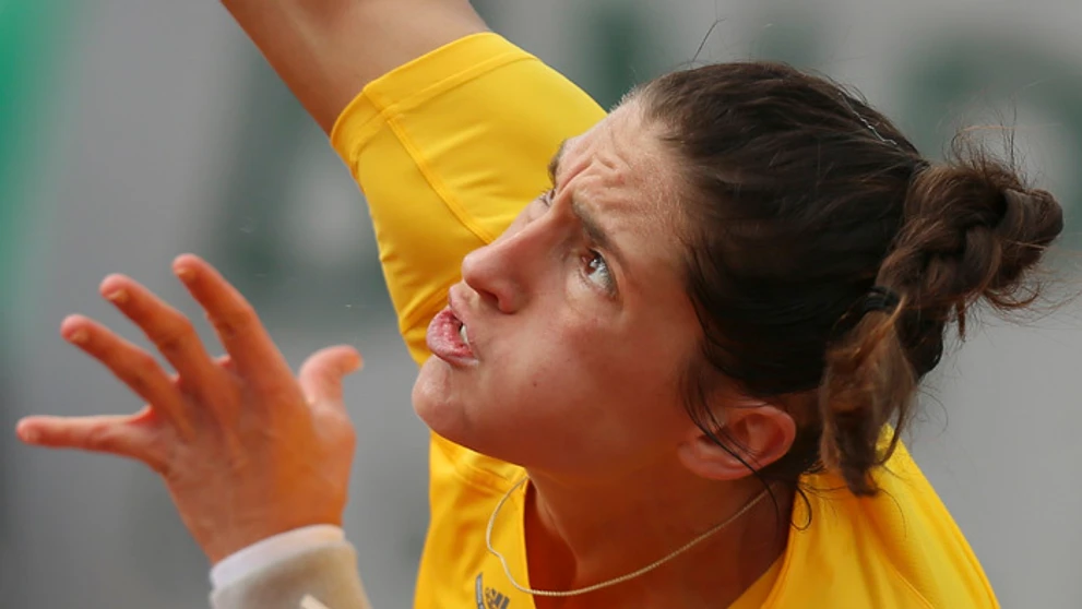 Nemecká tenistka Andrea Petkovičová na Roland Garros.
