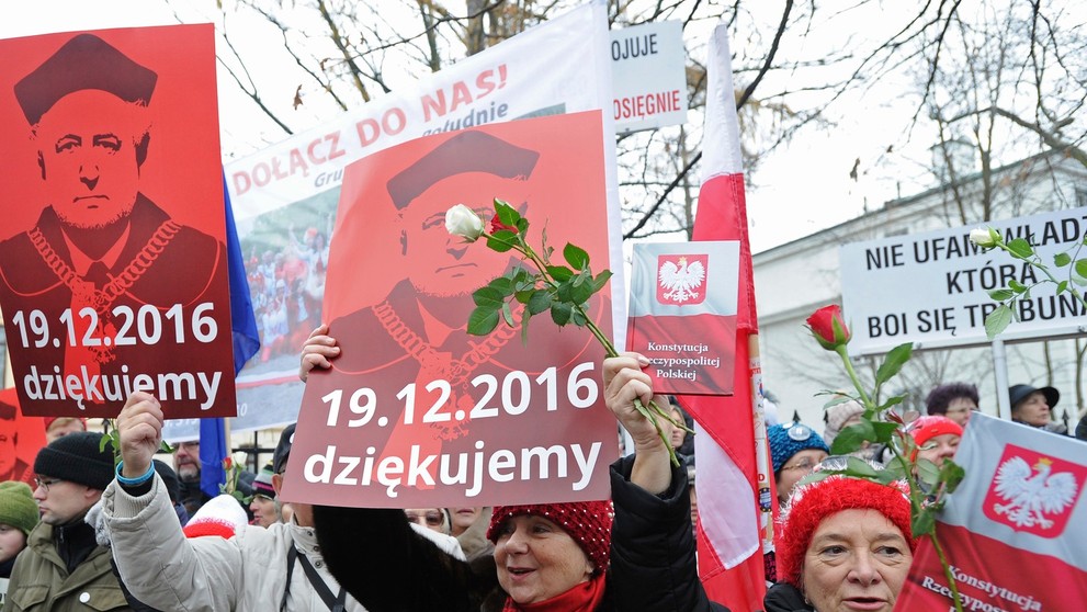 Demonštrácie v Poľsku.