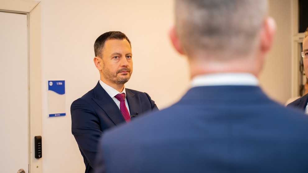 Peter Pellegrini a Eduard Heger v relácii Na telo.