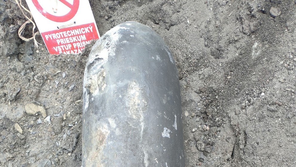 Bomba, ktorú našli v Bratislave.