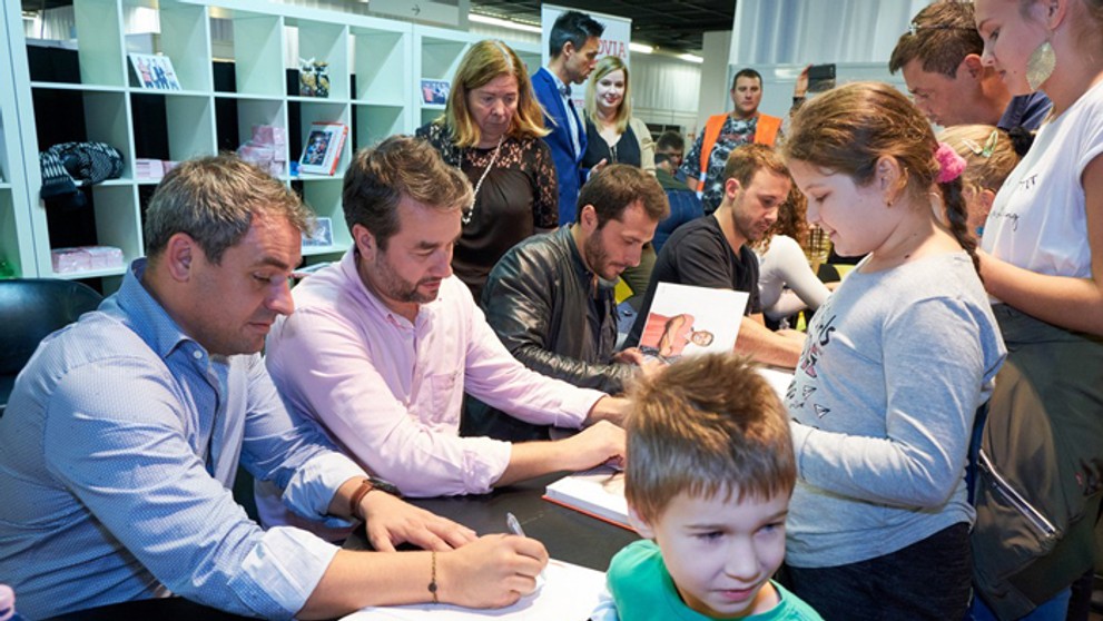 Oteckovia - Filip Tůma, Vladimír Kobielsky, Branislav Deák a Marek Fašiang.