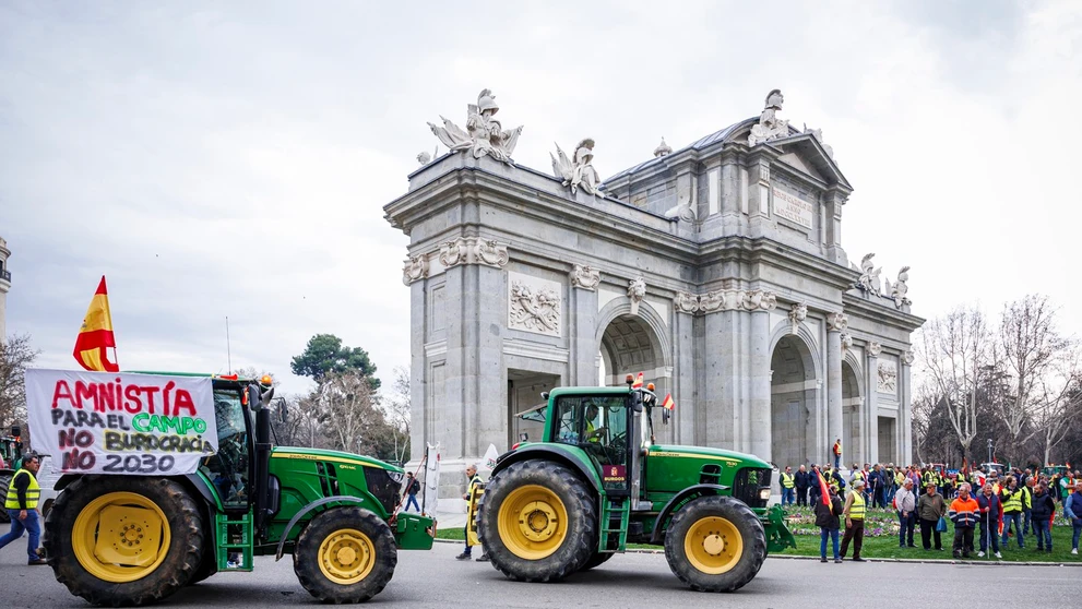 Farmári v Madride.