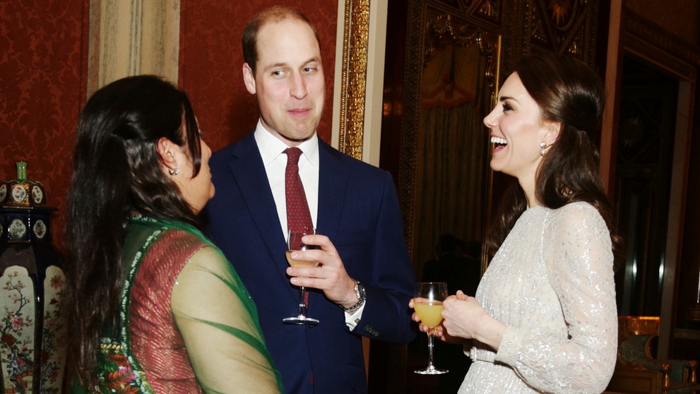 Recepcia v Buckinghamskom paláci. 