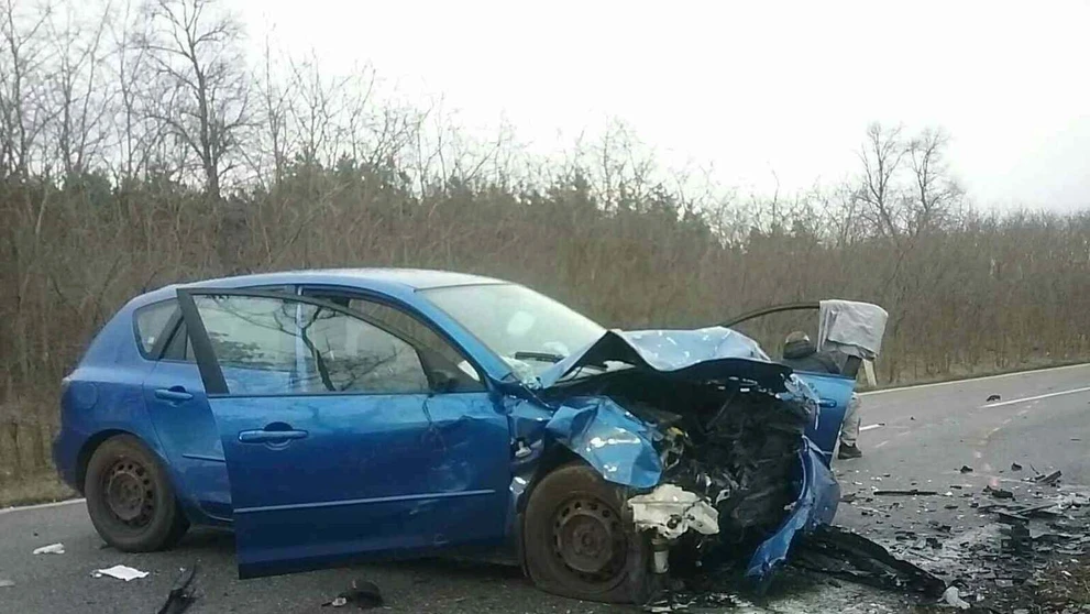Nehoda pri obci Kostolište. 
