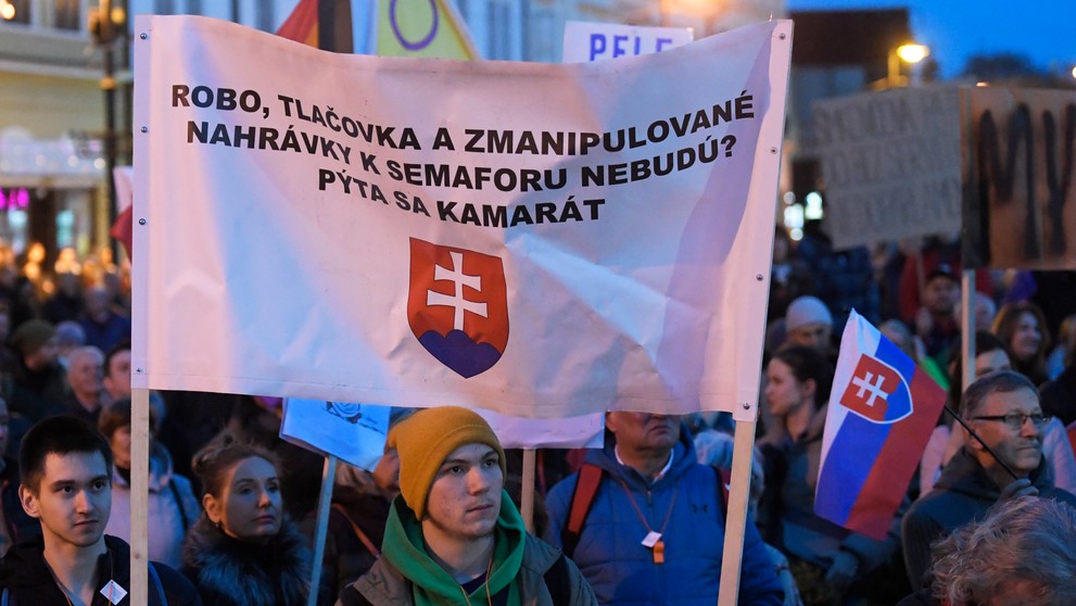 Protest v Košiciach.