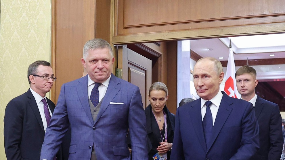 Robert Fico sa stretol s Vladimirom Putinom