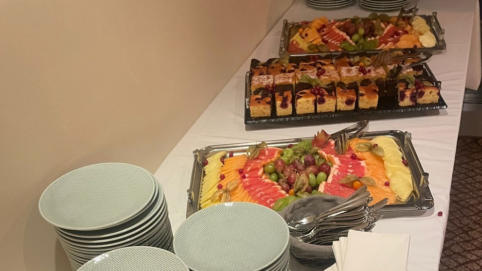 Catering v centrále Ivana Korčoka