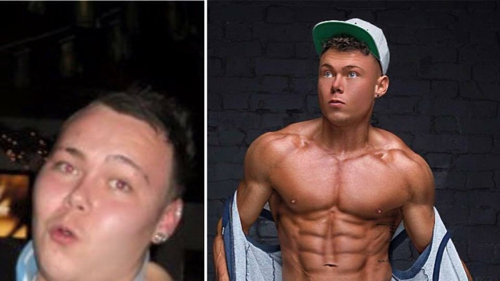 Mike Sullivan predtým a teraz.