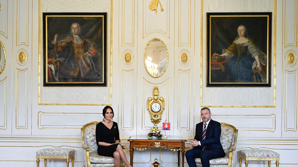 Prezident prijal v paláci ministerku zdravotníctva.