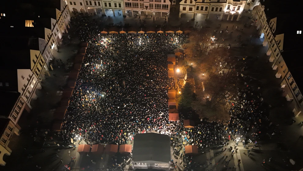Protest v Žiline.
