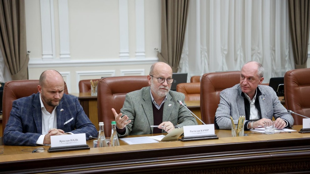 Slovenská delegácia na Ukrajine.