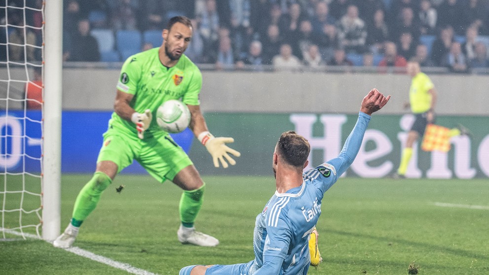 Momentka zo zápasu Slovan - Bazilej