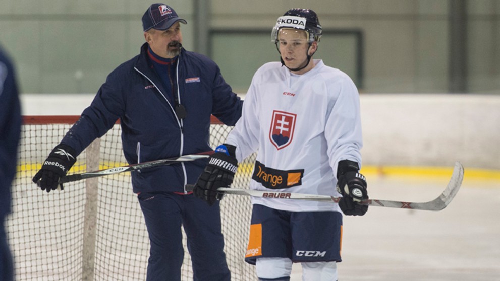 Tréner tímu Zdeno Cíger a Martin Réway.