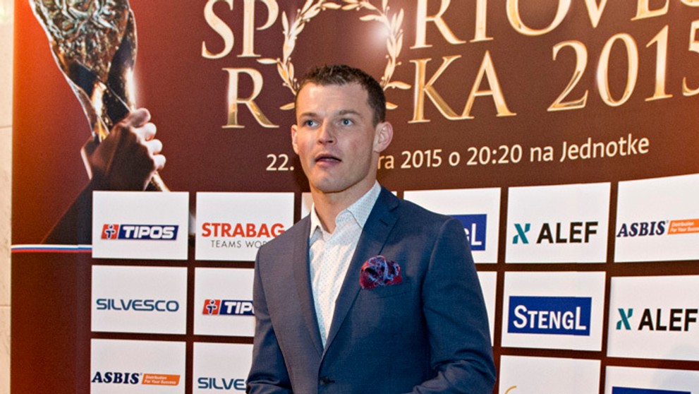 Motocyklový pretekár Štefan Svitko pred vyhlásením ankety Športovec roka.