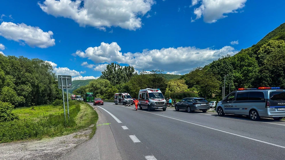 Nehoda pri obci Vidová