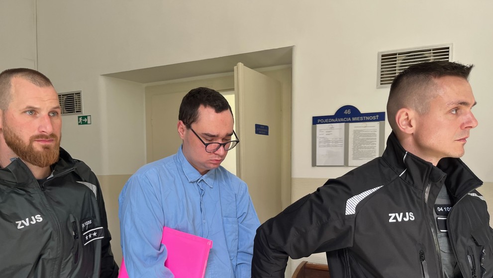 Ukrajinec Volodymyr na odvolacom súde.