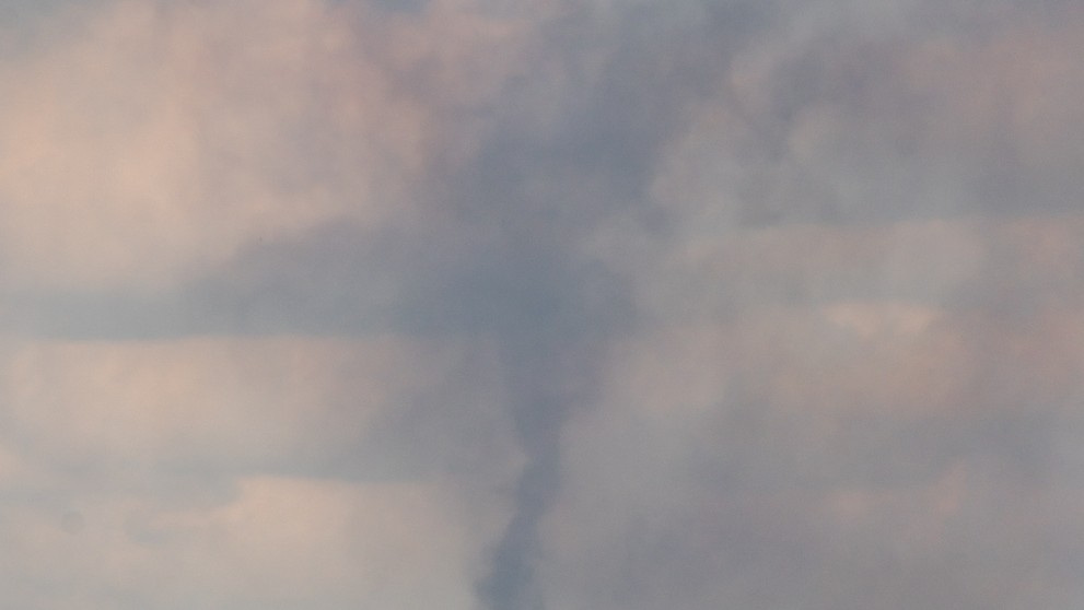 Prachový diabol pri obci Pata.