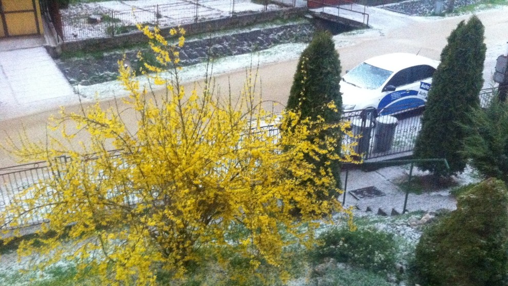 Búrka v obci Fričovce