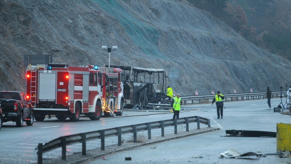 Havária autobusu v Bulharsku