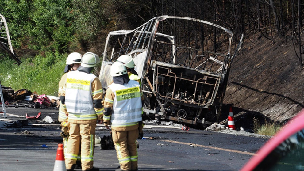 Vážna nehoda na nemeckej diaľnici A9.
