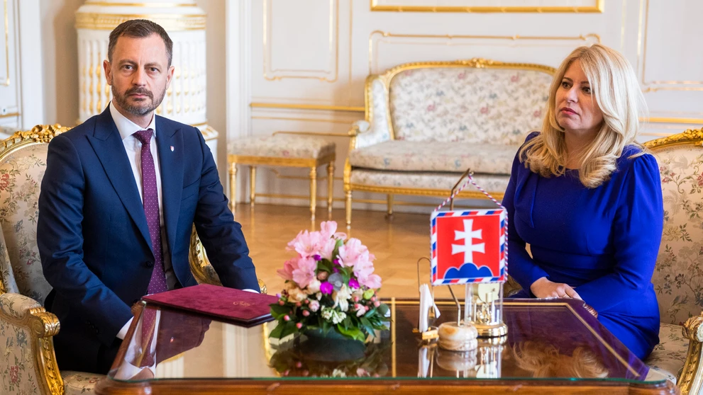 Zuzana Čaputová a Eduard Heger.