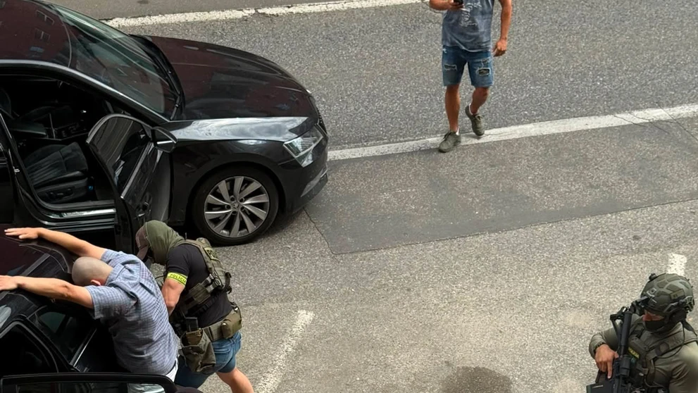 Policajný zásah v centre Bratislavy