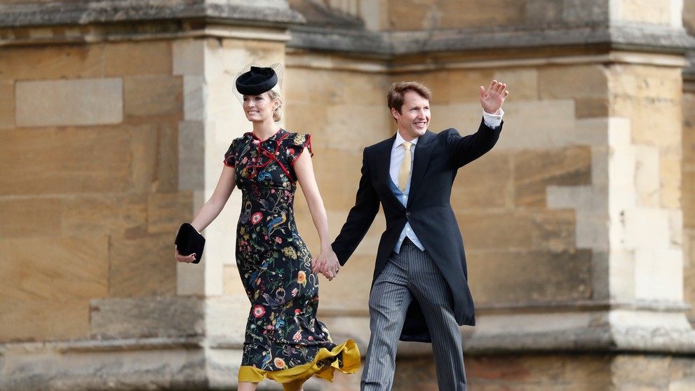 James Blunt s manželkou. 