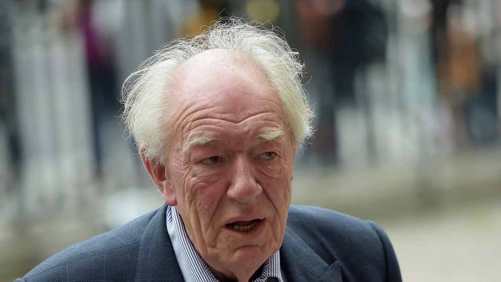 Michael Gambon na archívnej snímke z roku 2018.