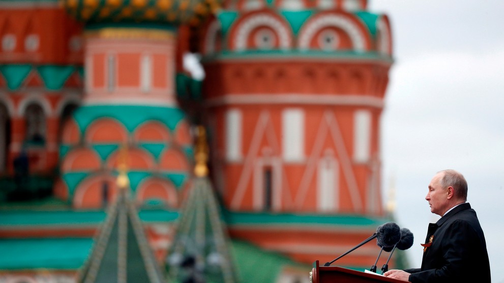 Vojenská prehliadka v Moskve.