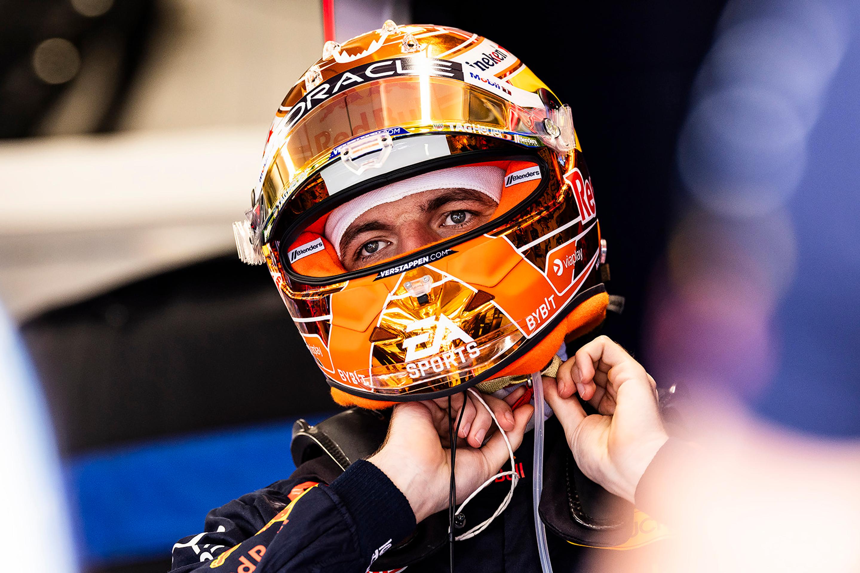 Detail do tváre Maxa Verstappena.