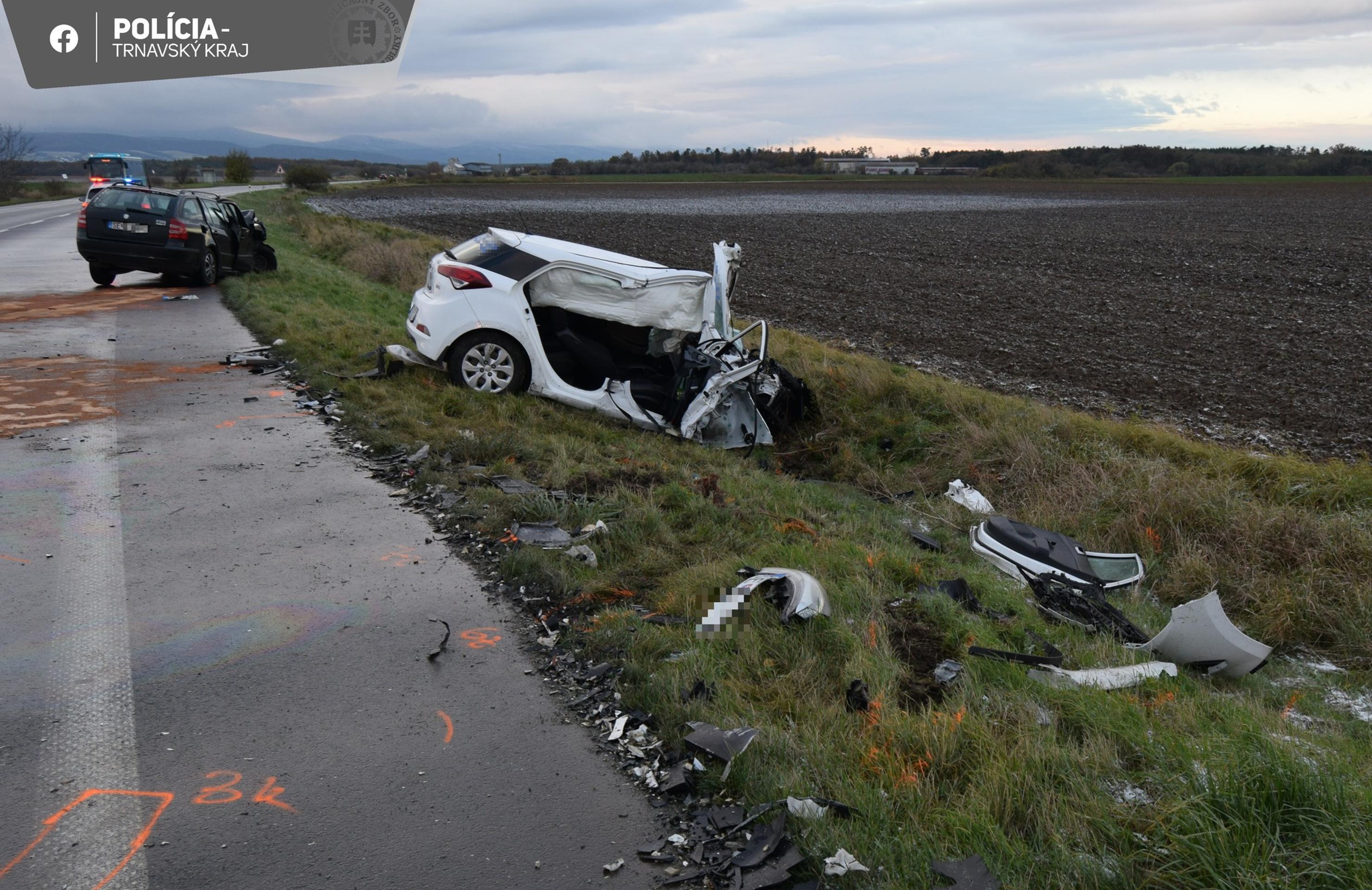 Nehoda na ceste medzi Senicou a obcou Jablonica