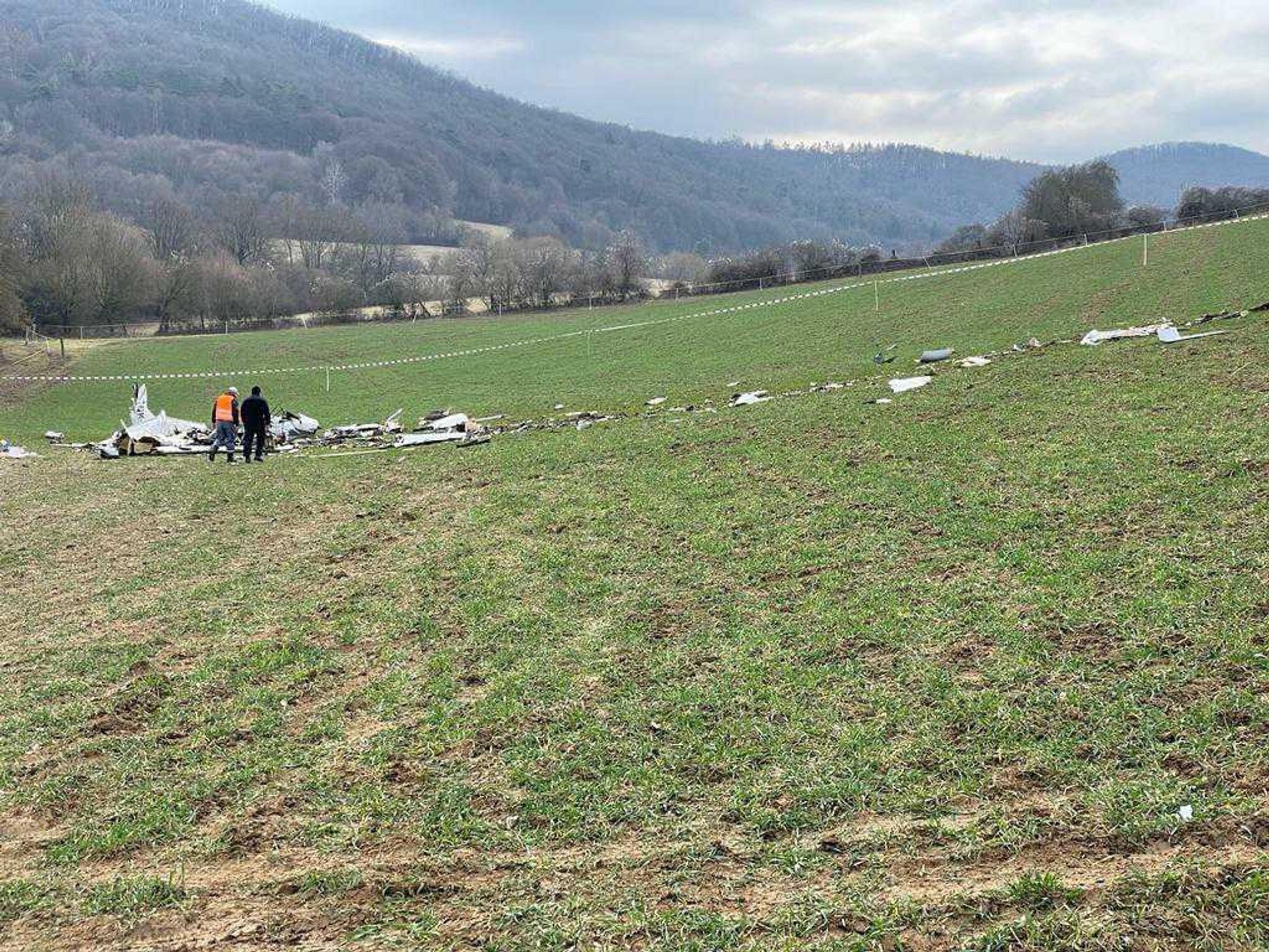 Záber z miesta tragédie