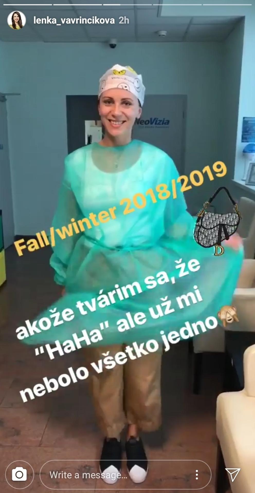 Lenka Vavrinčíková pred operáciou očí