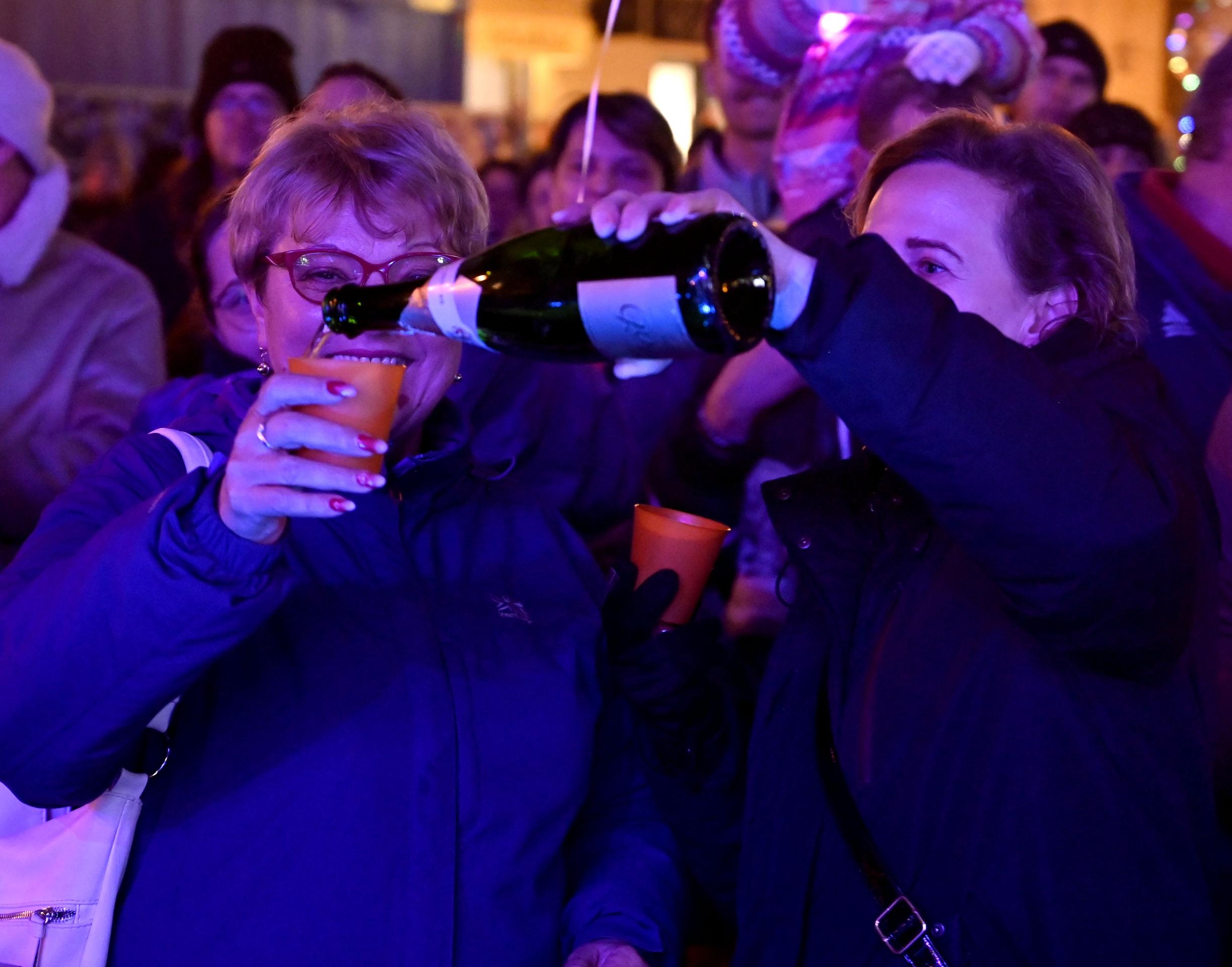 Oslavy Nového roka v Košiciach.