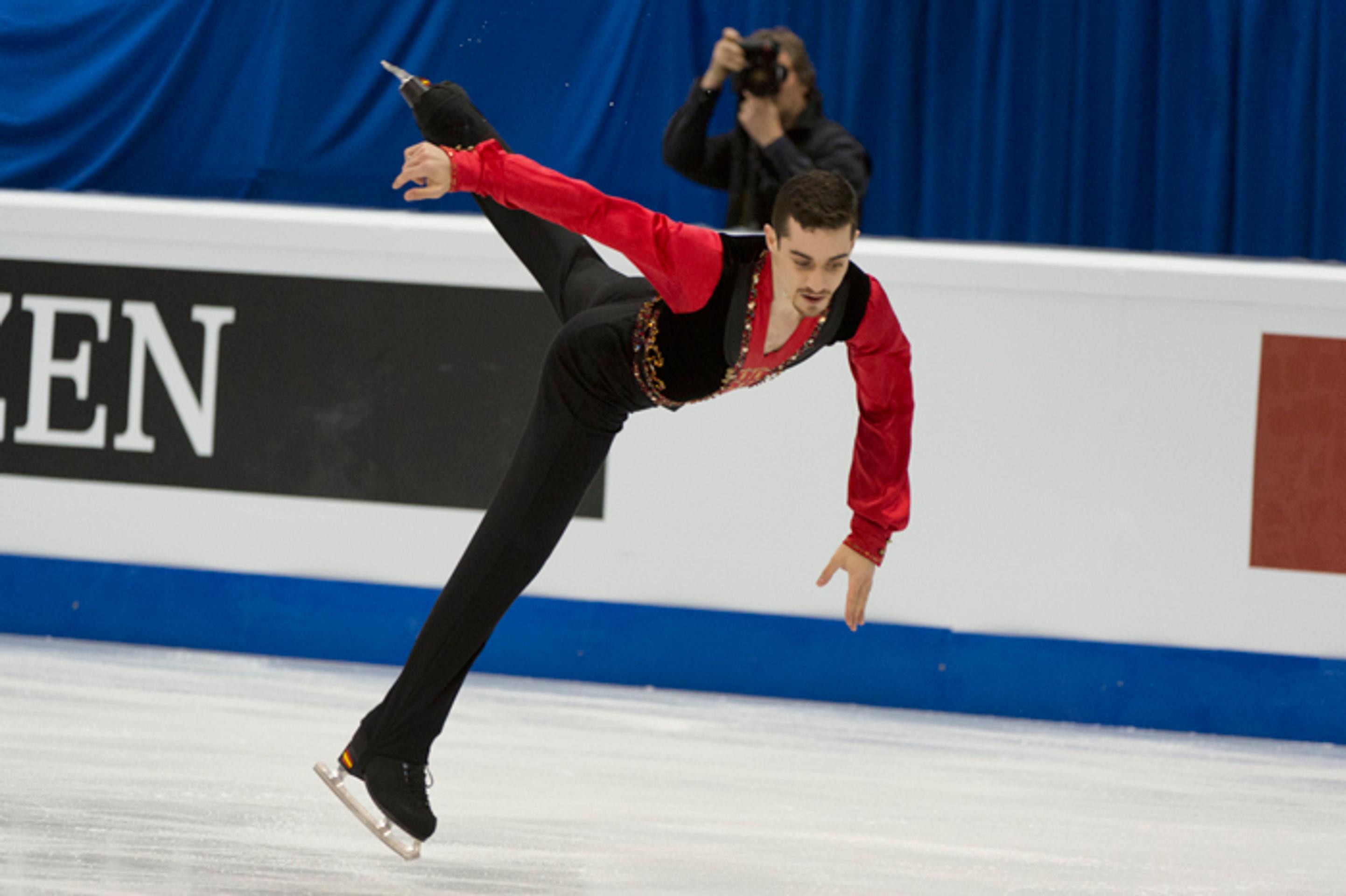 Španiel Javier Fernandez na ME v Bratislave.