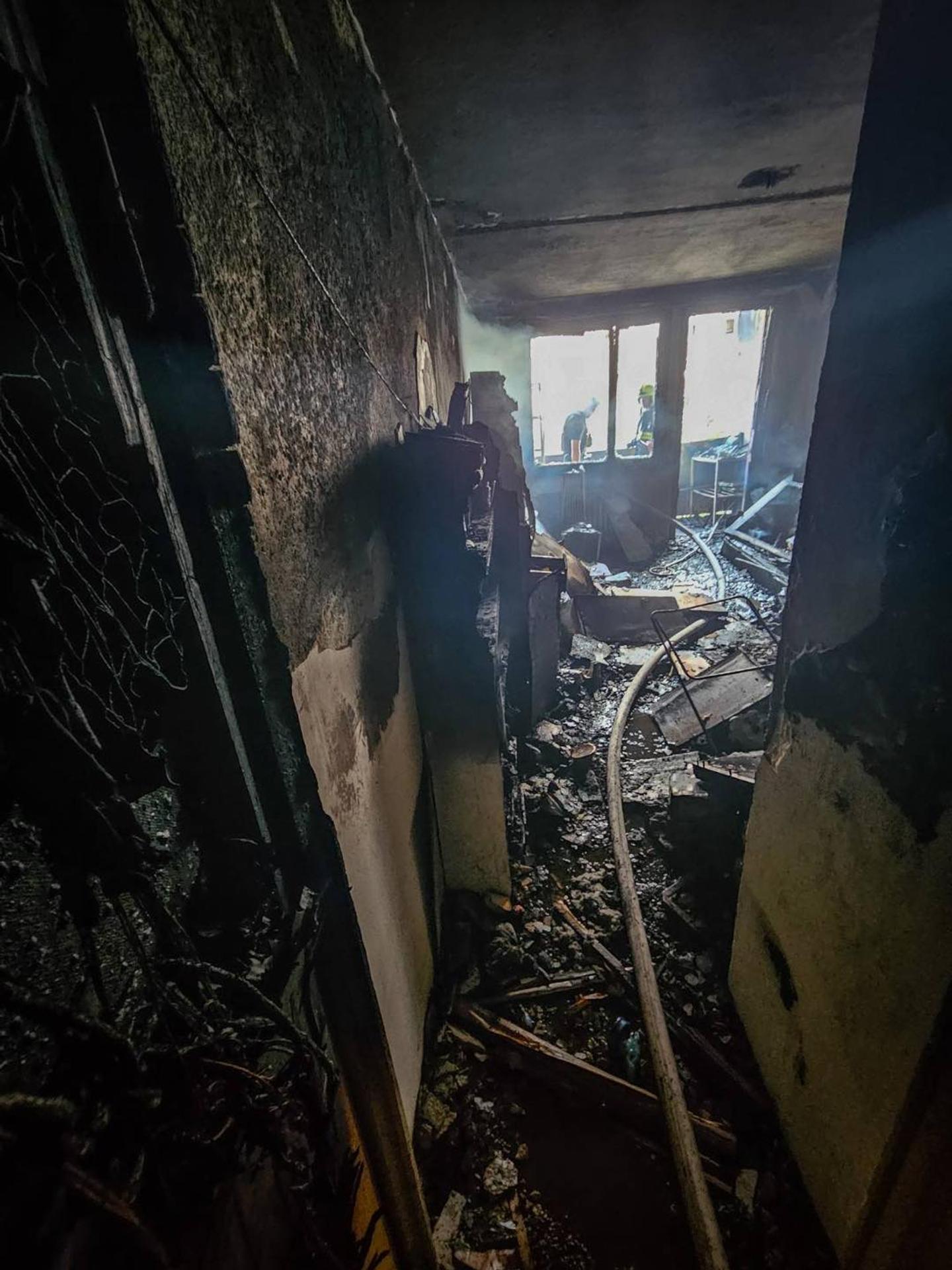 V petržalskom byte horelo.