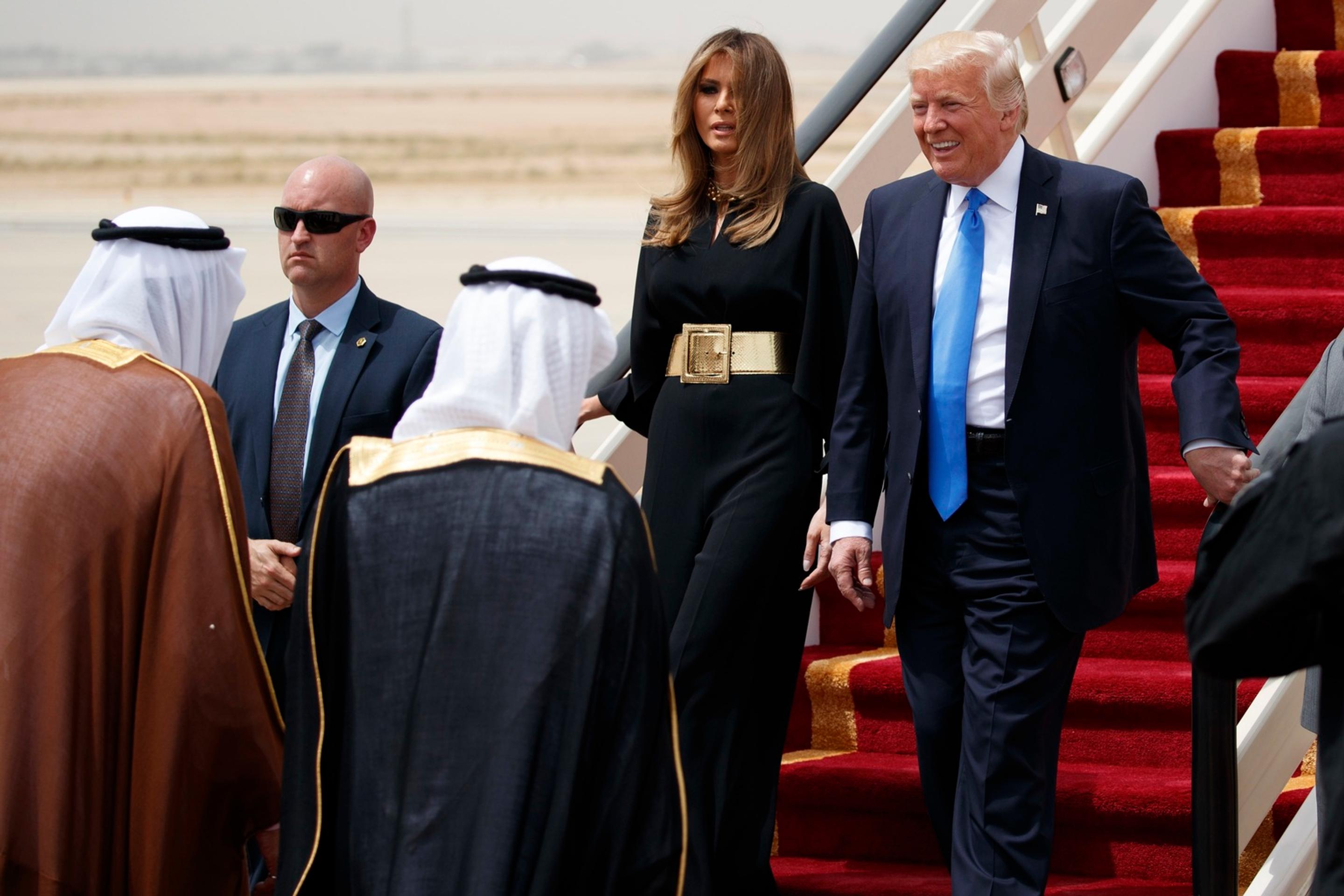 Donald Trump s manželkou na návšteve v Saudskej Arábii
